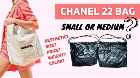 chanel 22 bag medium size|Chanel 22 bag size comparison.